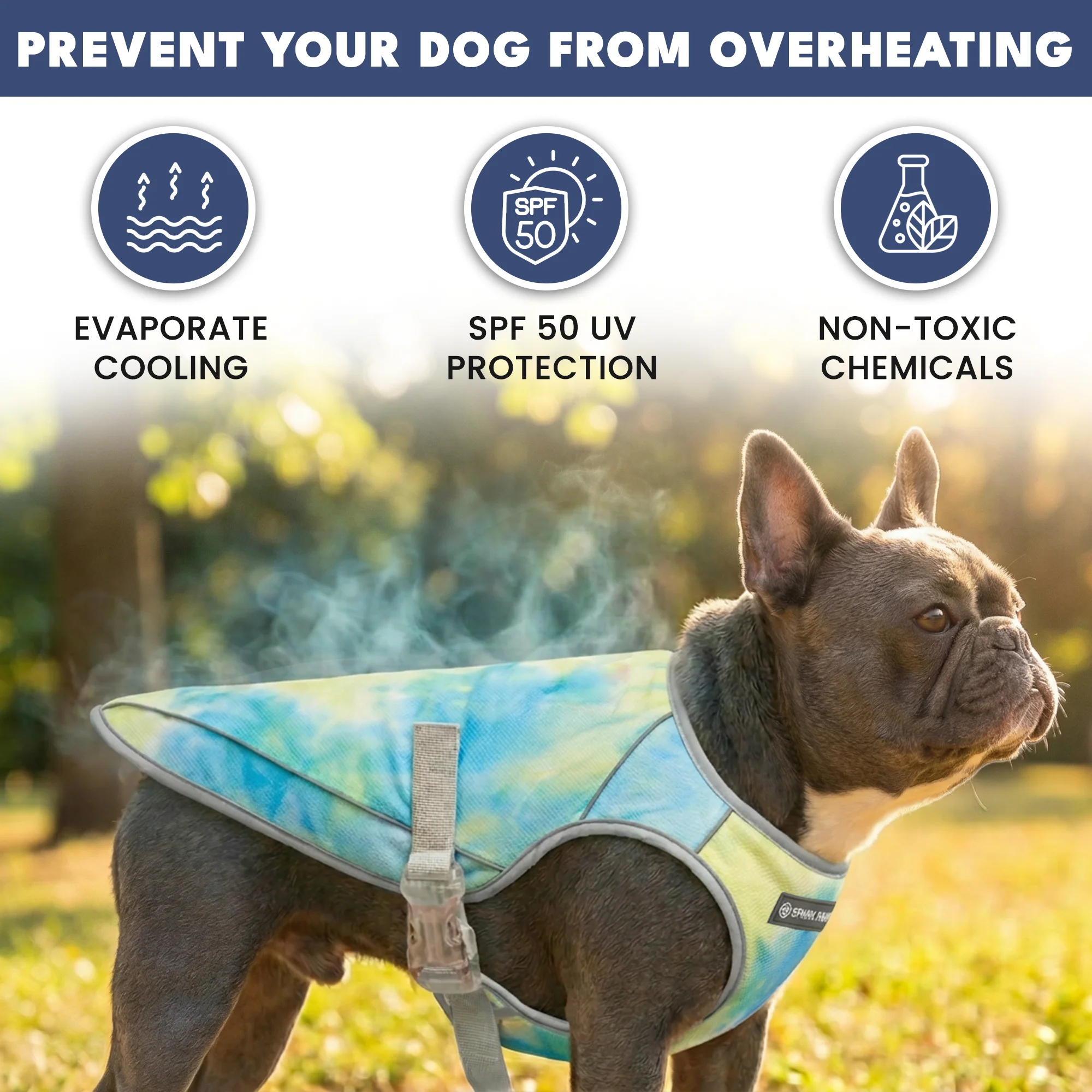 Gilet di raffreddamento per cani (multicolore) - Image 27