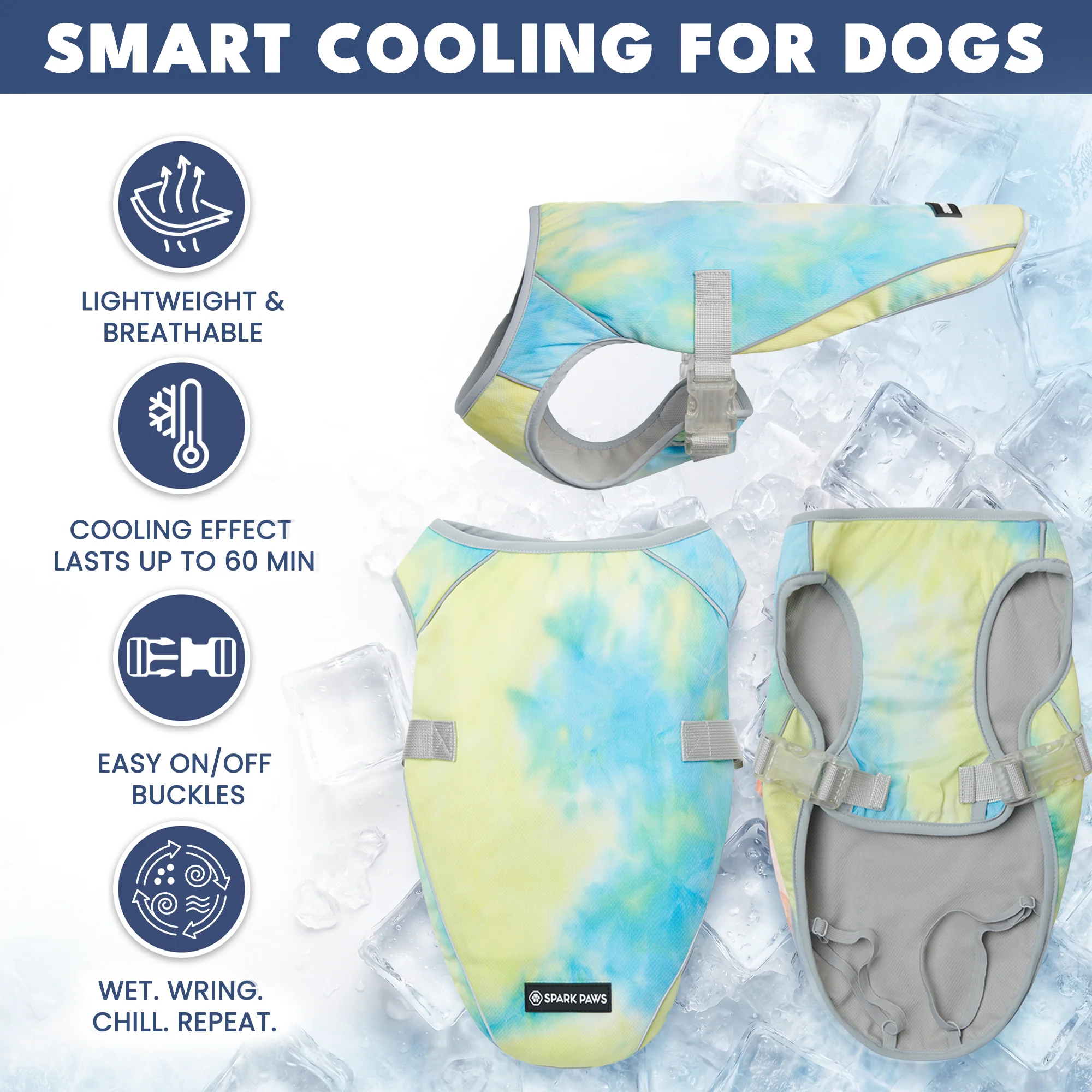 Gilet di raffreddamento per cani (multicolore) - Image 29