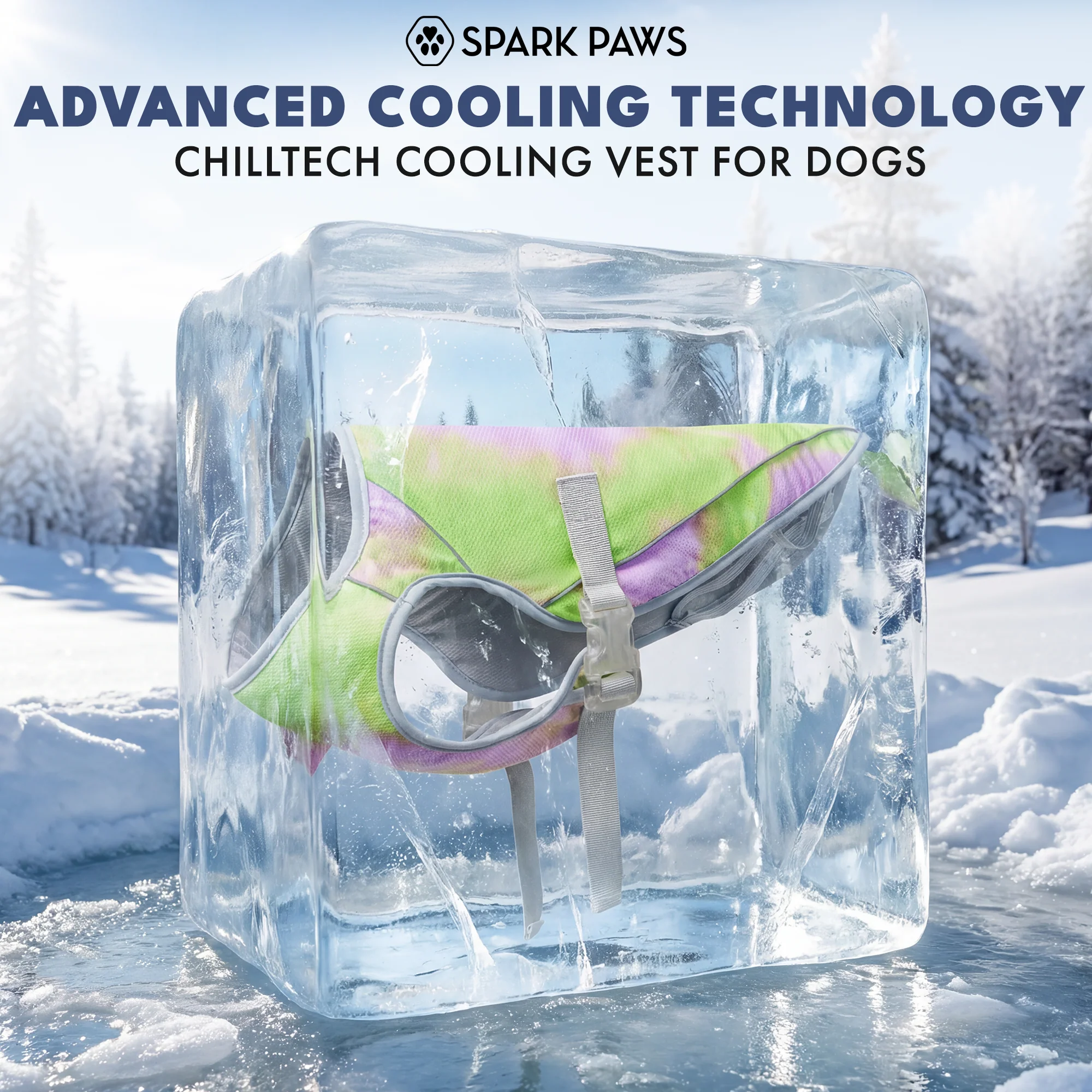 Gilet di raffreddamento per cani (multicolore) - Image 44