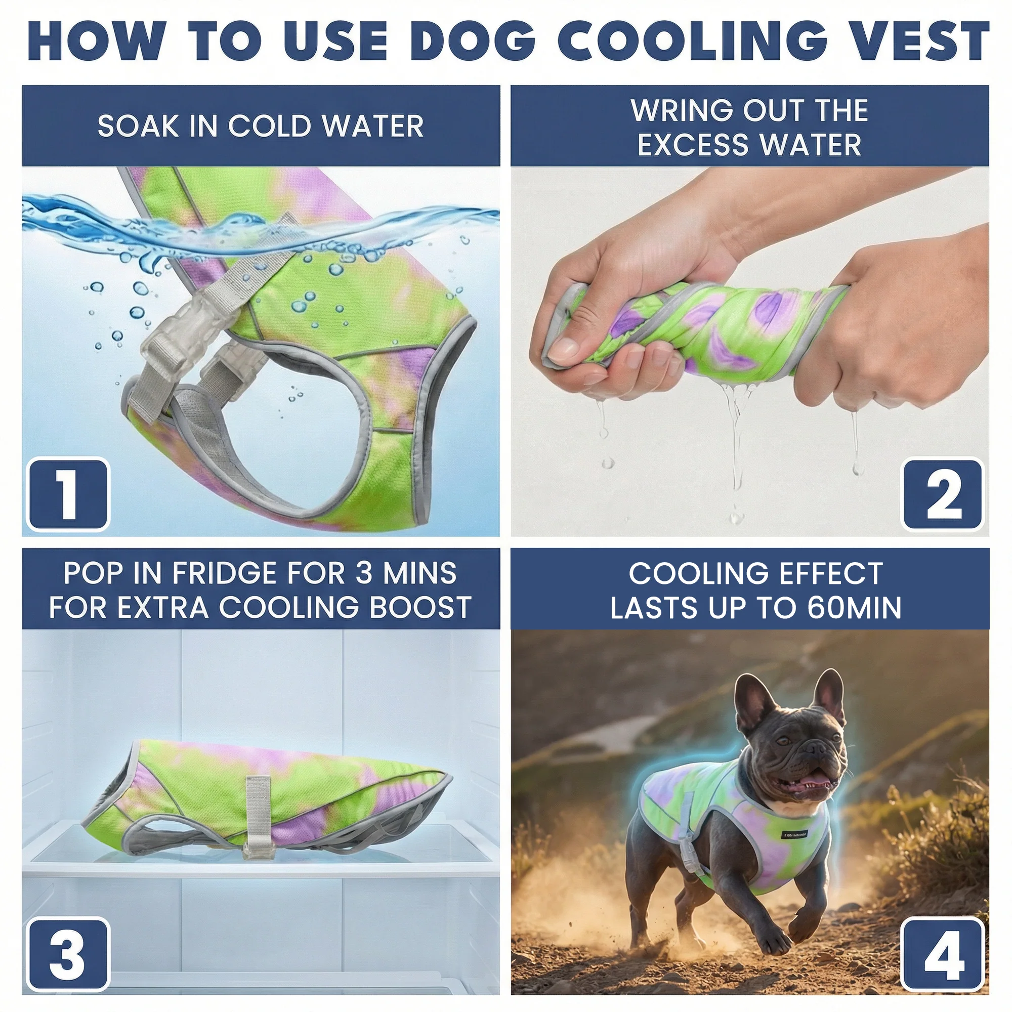 Gilet di raffreddamento per cani (multicolore) - Image 39