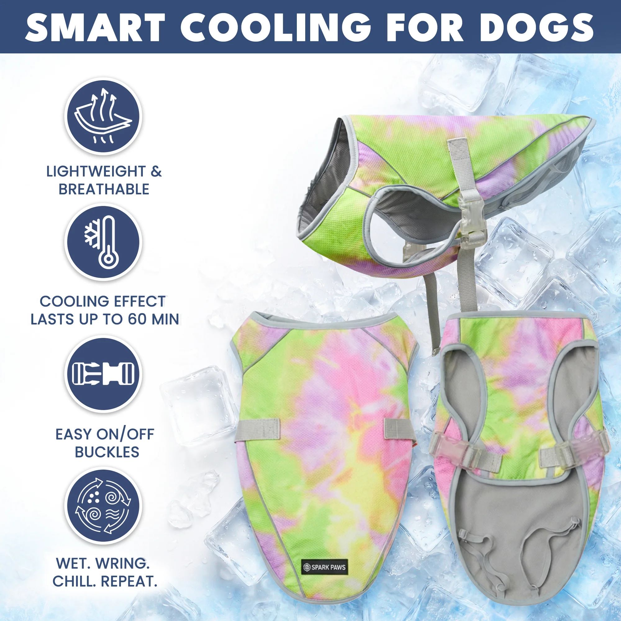 Gilet di raffreddamento per cani (multicolore) - Image 40