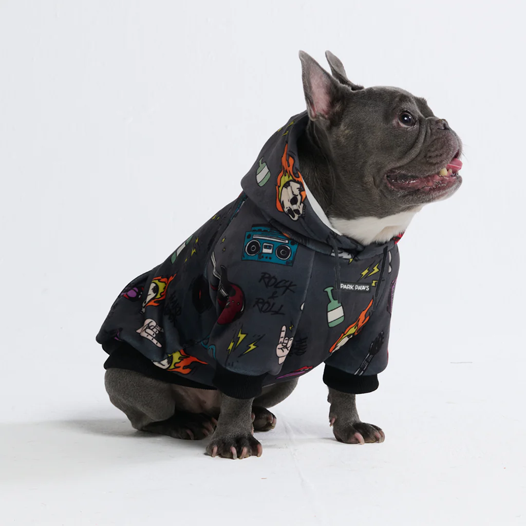 Felpa con cappuccio per cani con stampe - Image 4