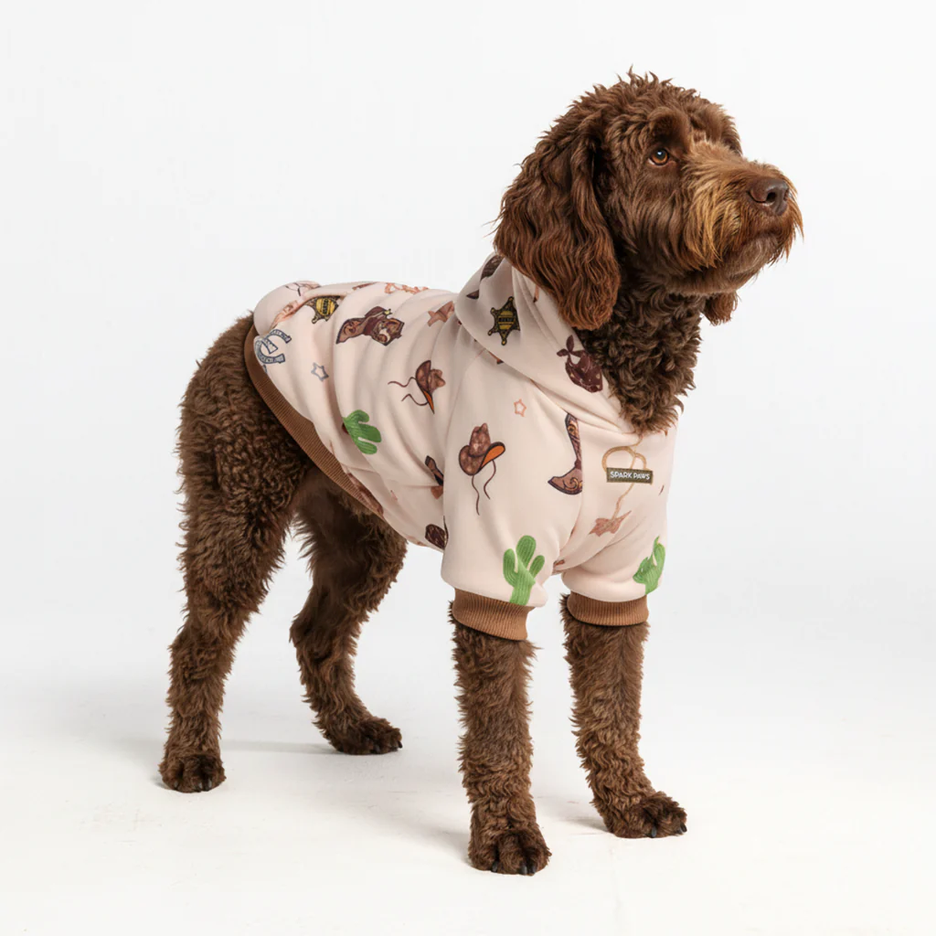 Felpa con cappuccio per cani con stampe - Image 44