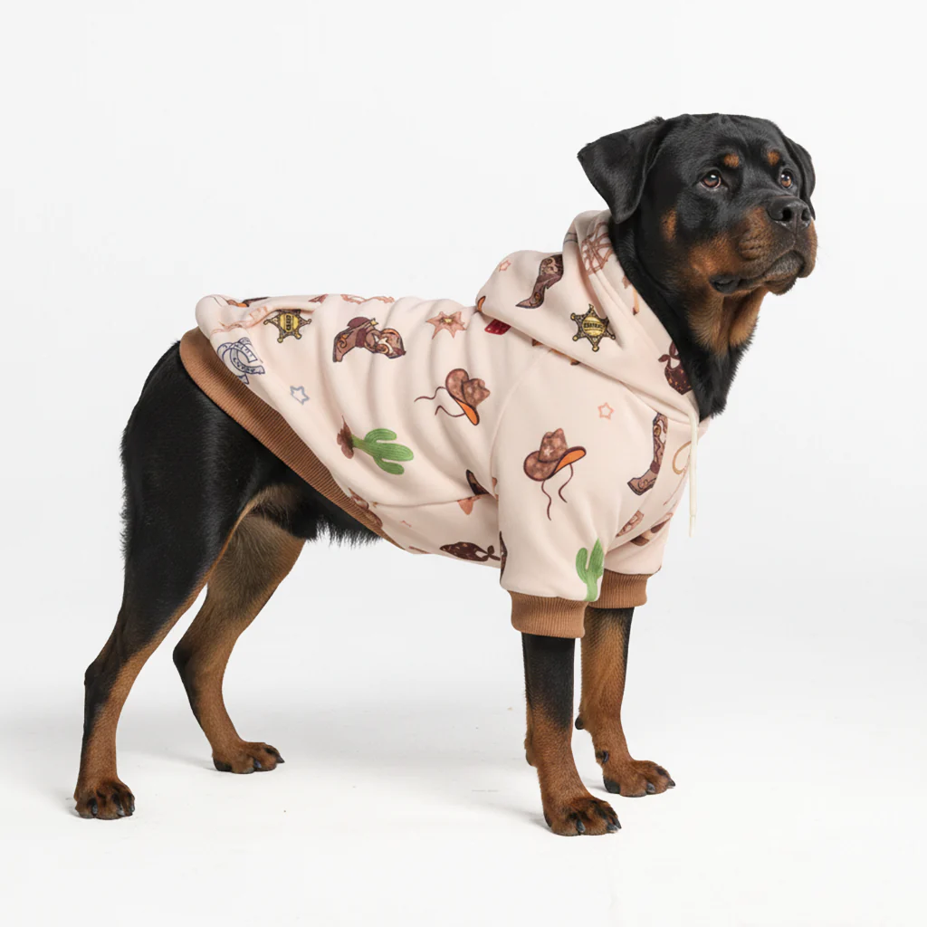 Felpa con cappuccio per cani con stampe - Image 46