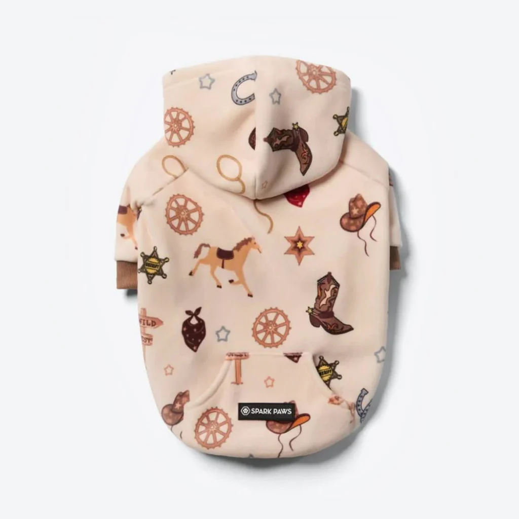 Felpa con cappuccio per cani con stampe - Image 48