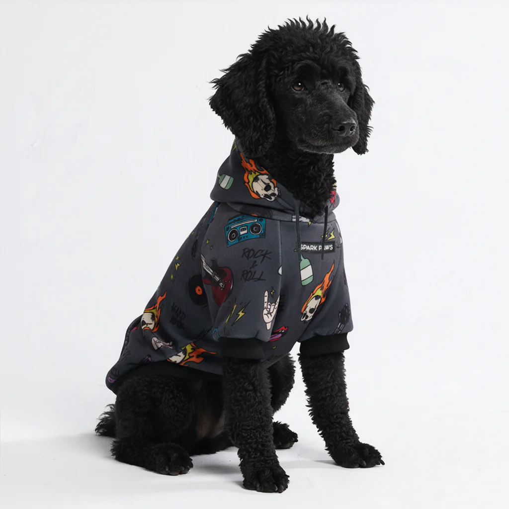 Felpa con cappuccio per cani con stampe - Image 5