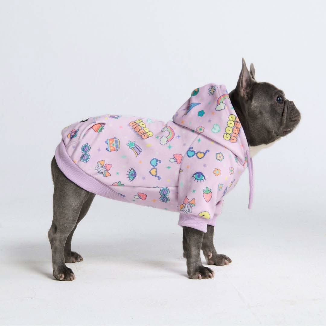 Felpa con cappuccio per cani con stampe - Image 63