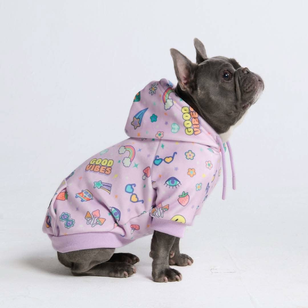 Felpa con cappuccio per cani con stampe - Image 65