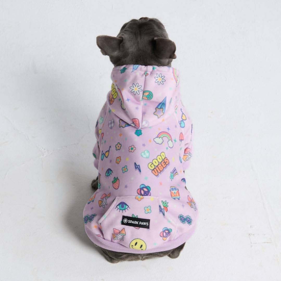 Felpa con cappuccio per cani con stampe - Image 67