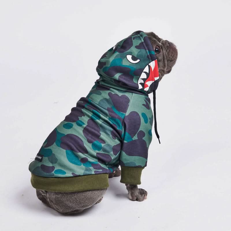 Felpa con cappuccio per cani con stampe - Image 68