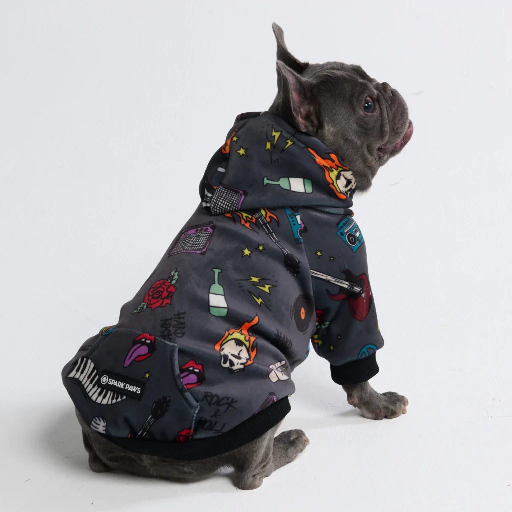 Felpa con cappuccio per cani con stampe - Image 9