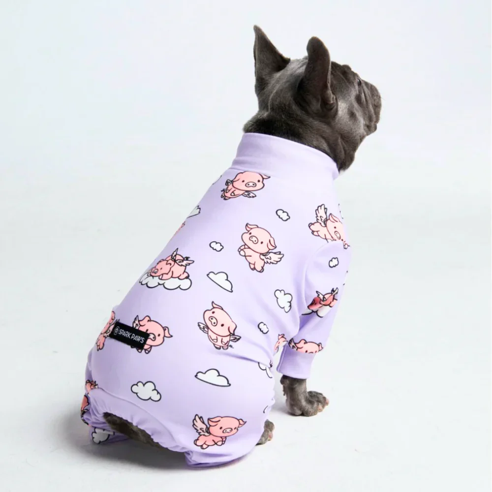 Pigiama per cani - Quando i maiali volano - Viola - Image 8