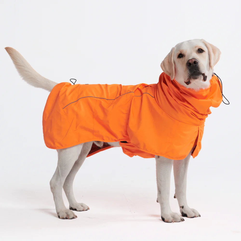 Impermeabile per cane Breatheshield™ - Arancione neon - Image 5