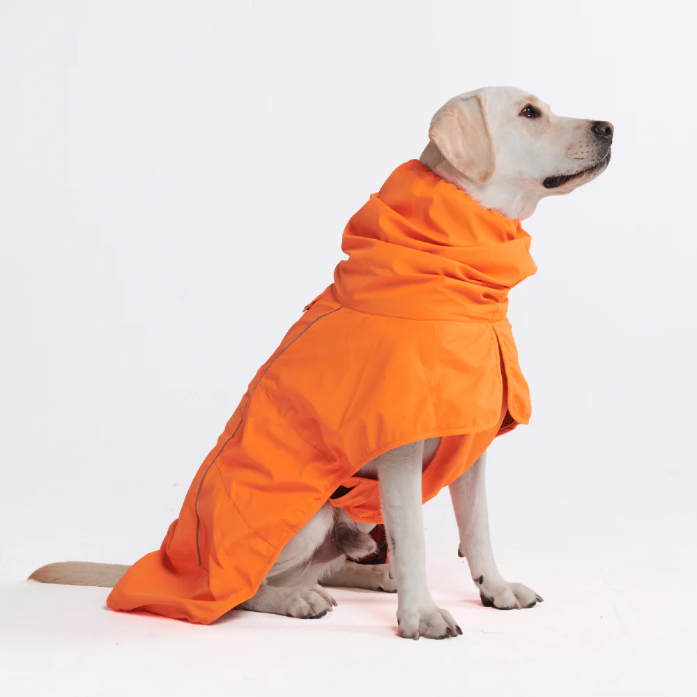 Impermeabile per cane Breatheshield™ - Arancione neon - Image 8