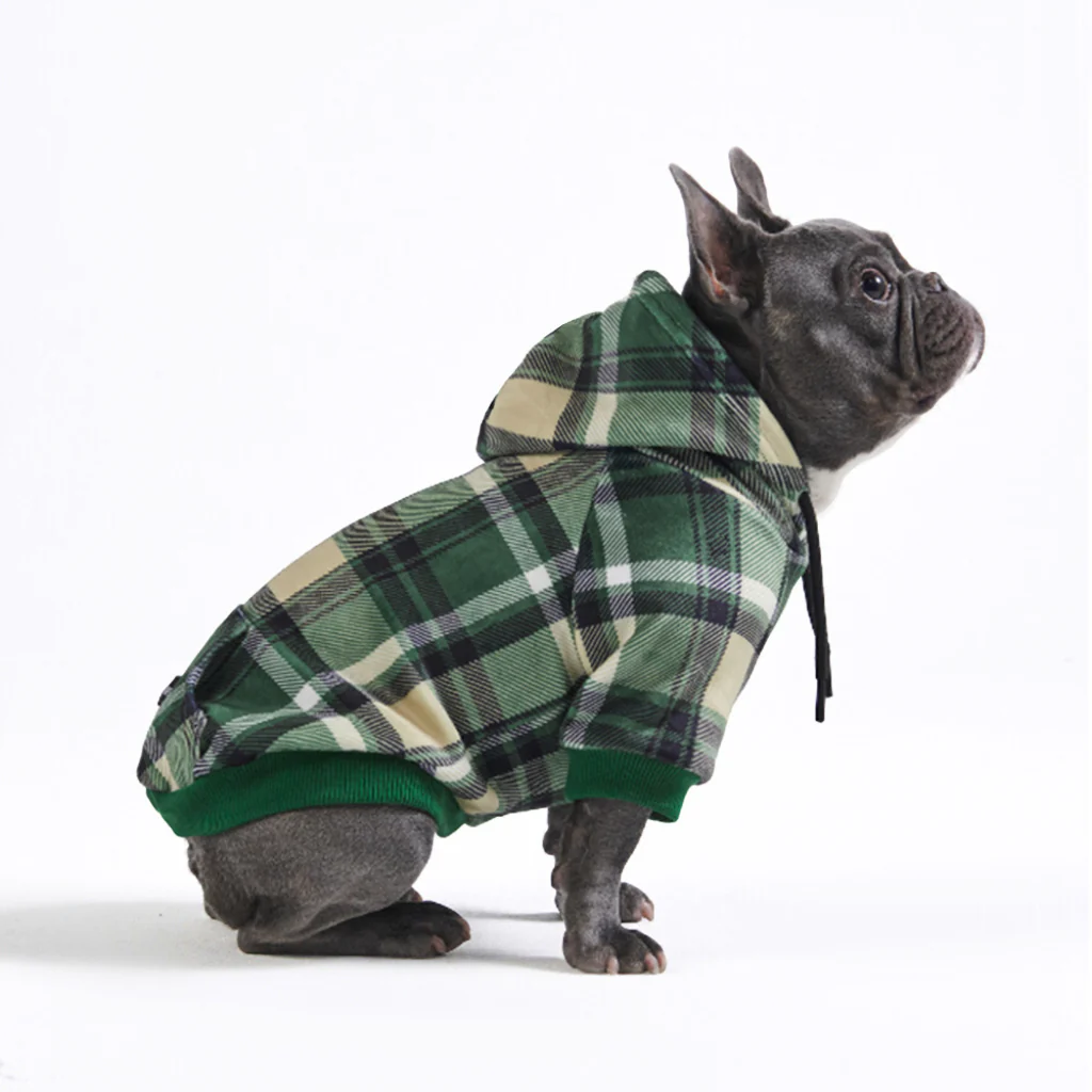 Maglione Plaid per Cani - Quadretti verdi - Image 3
