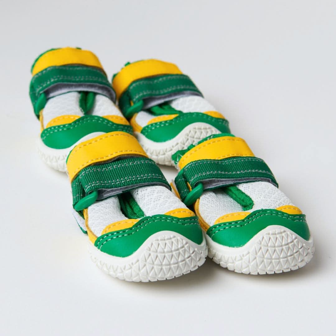 Scarpe per cani Hot Pavement Pawtector - Verde Giallo - Image 3