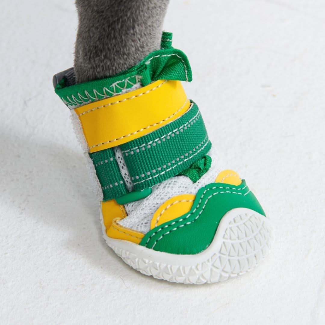 Scarpe per cani Hot Pavement Pawtector - Verde Giallo - Image 4