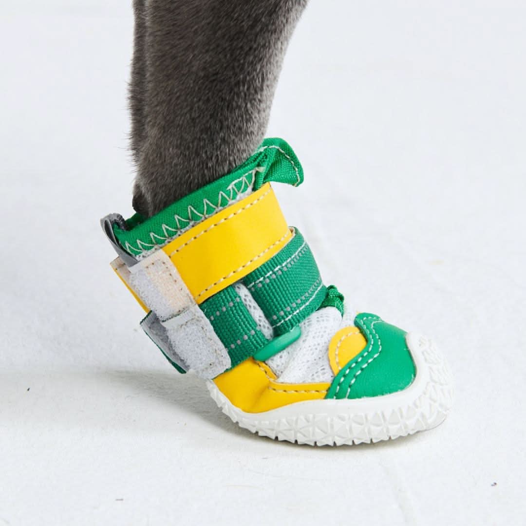 Scarpe per cani Hot Pavement Pawtector - Verde Giallo - Image 6
