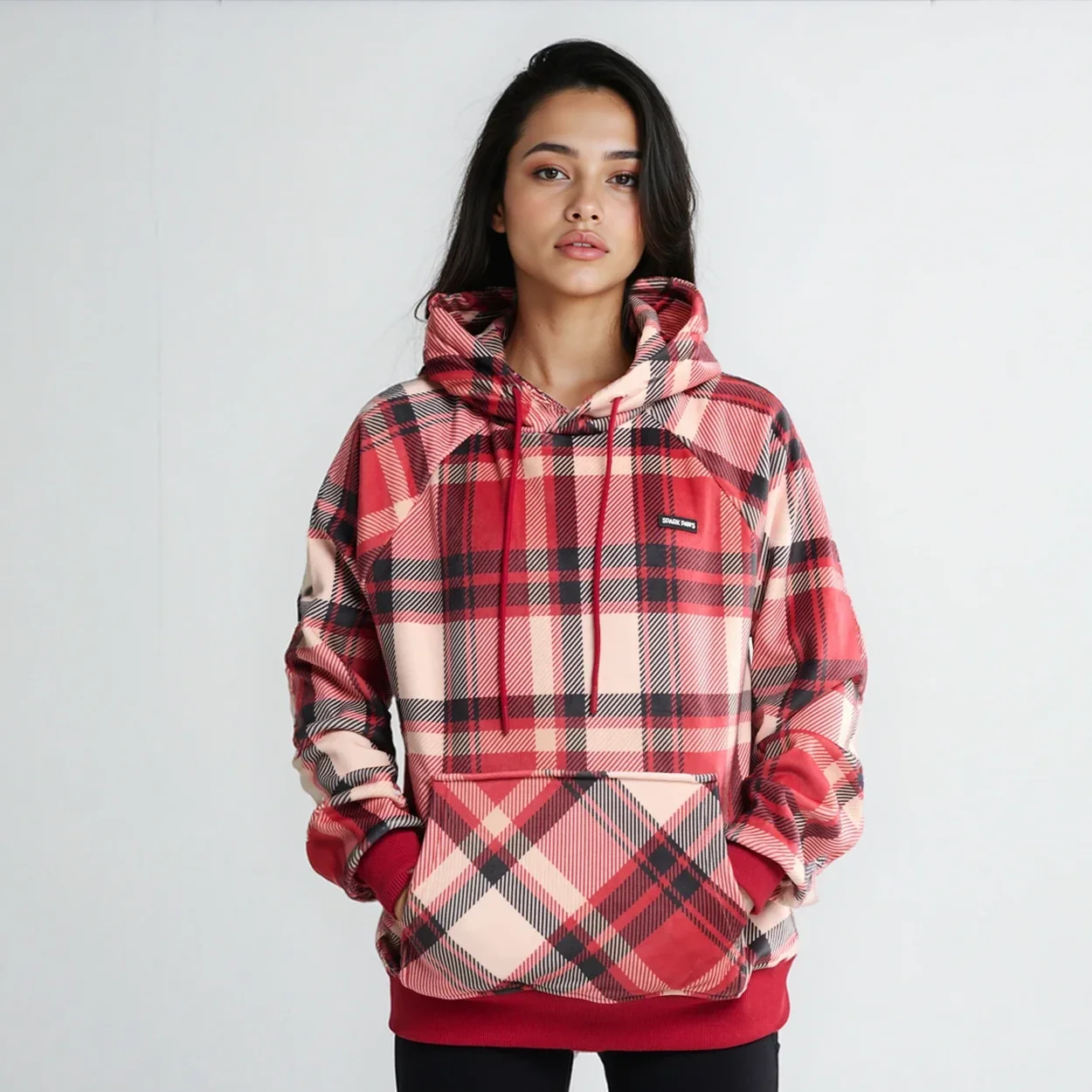 Maglione Plaid per Umani - Quadretti rossi - Image 2