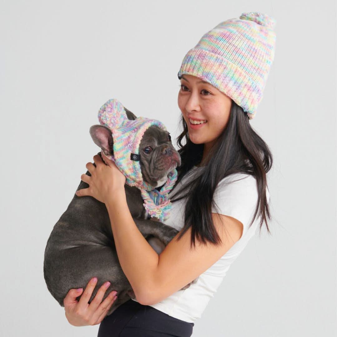Cappello con pompon umano - Glassa pastello - Image 3
