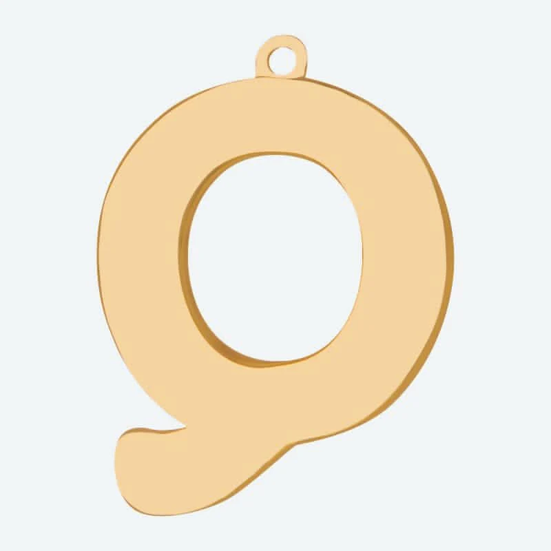 Ciondolo Lettera Iniziale - Q - Image 3