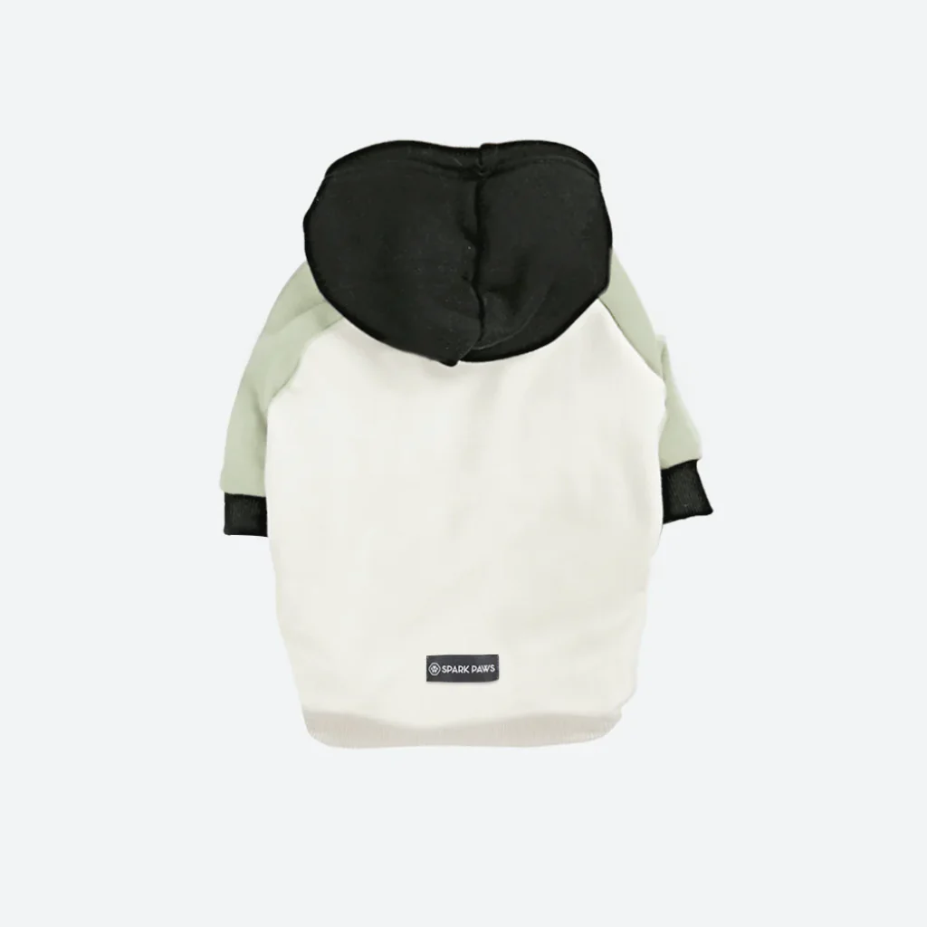 Felpa con cappuccio color block per cani - Image 71