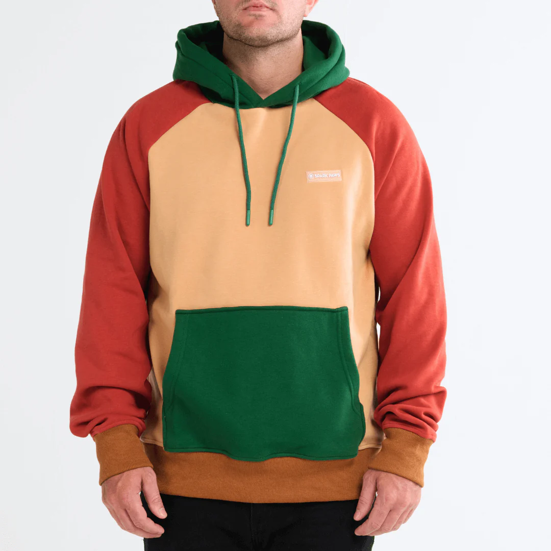Felpa con cappuccio color block umana - Image 21