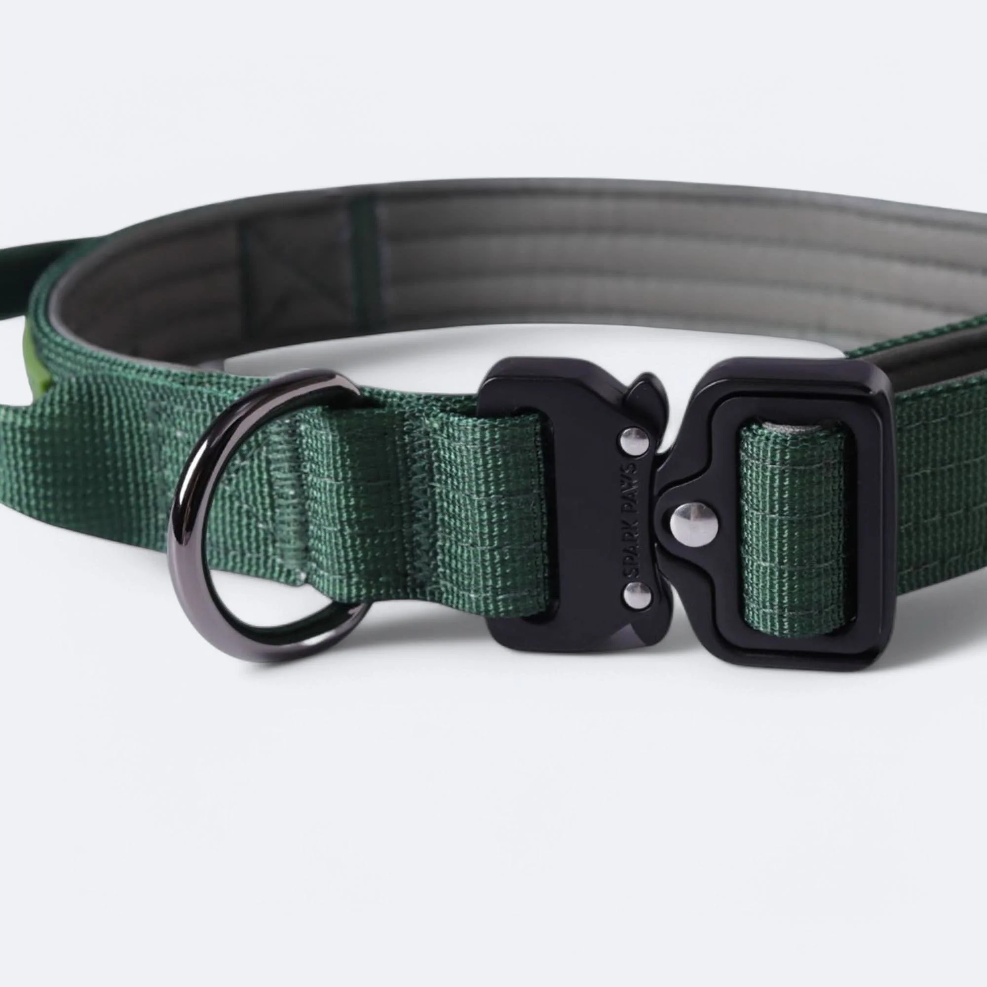 Collare tattico per cani - Verde Militare - Image 9