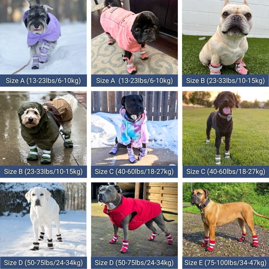 Stivali per cani resistenti all'acqua con struttura flessibile - Rosa - Image 3