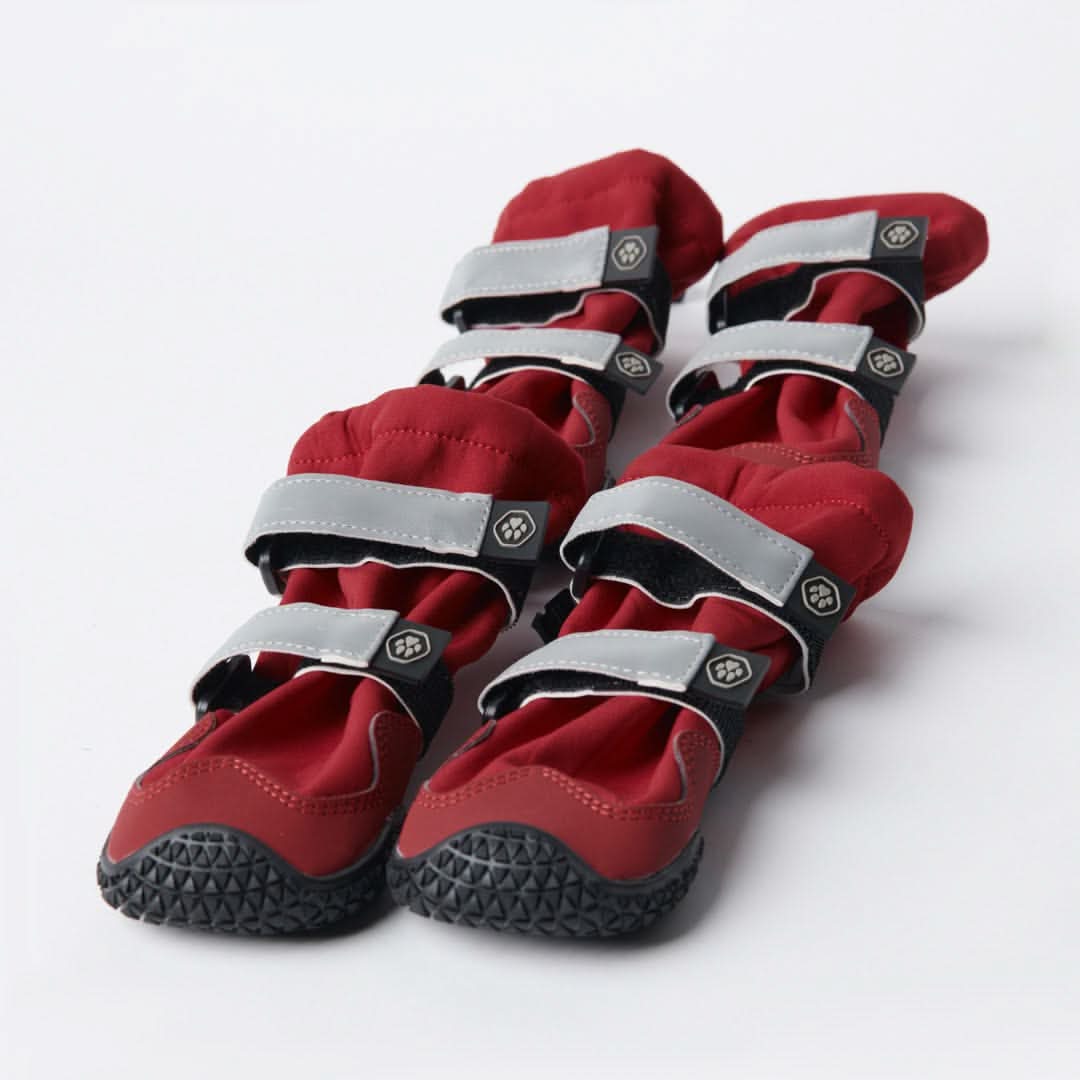 Stivali per cani resistenti all'acqua con struttura flessibile - Rosso - Image 6